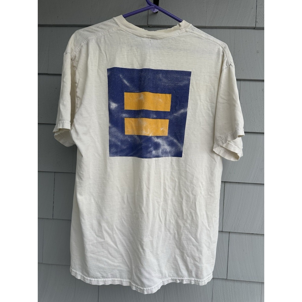Vintage 1990s Human Rights‎ Campaign HRC T-Shirt Hanes Beefy-T Large